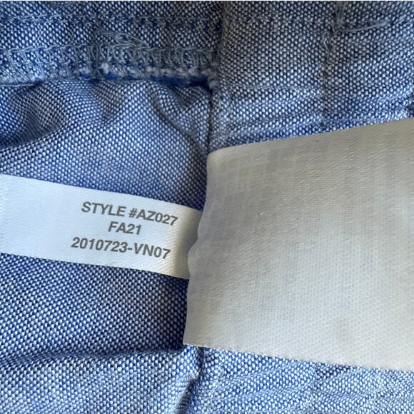 J.Crew 7'' Lounge Short in Broken-in Oxford Cloth in Raincoat Blue Size Medium - Picture 8 of 8